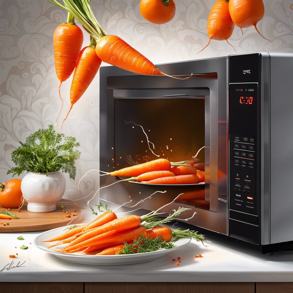 You can heat carrots in the microwave