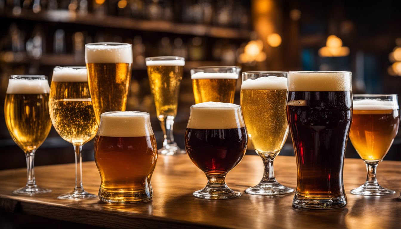 Photo of various beer glasses showcasing the importance of proper glassware.