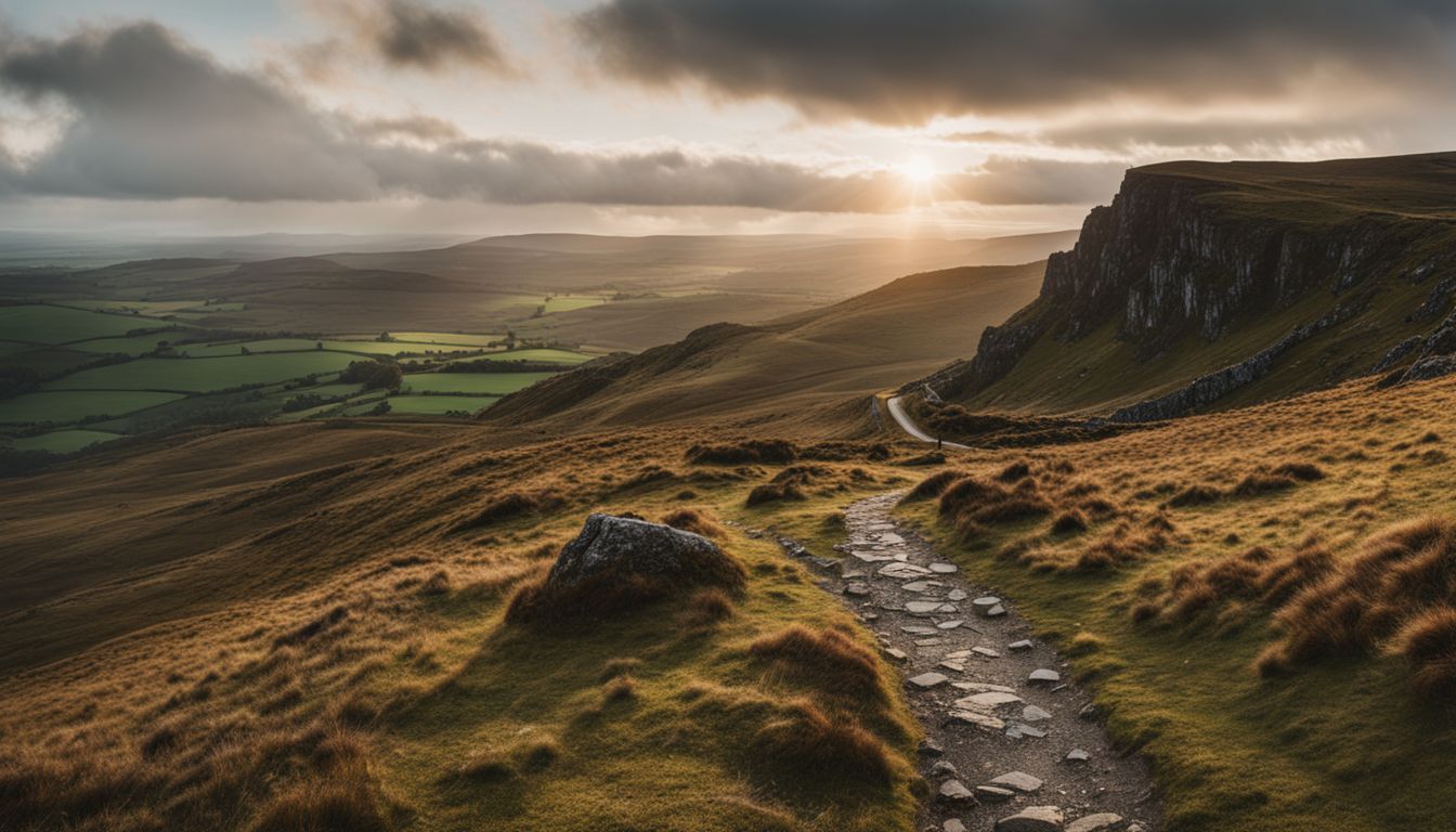 A stunning hiking trail in the picturesque Irish countryside. Safety Tips for Hiking Alone