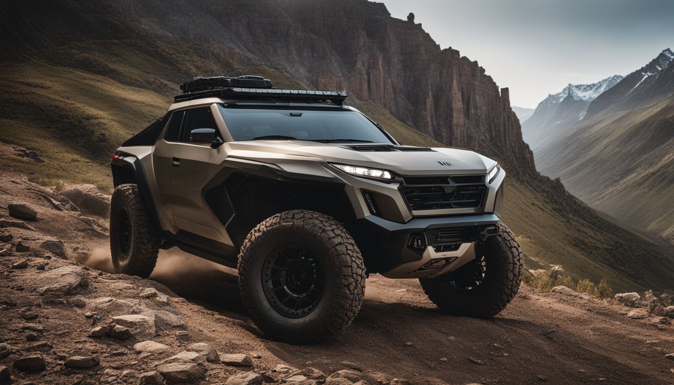 The Nikola Reckless showcases its military-grade capabilities in rugged terrain.