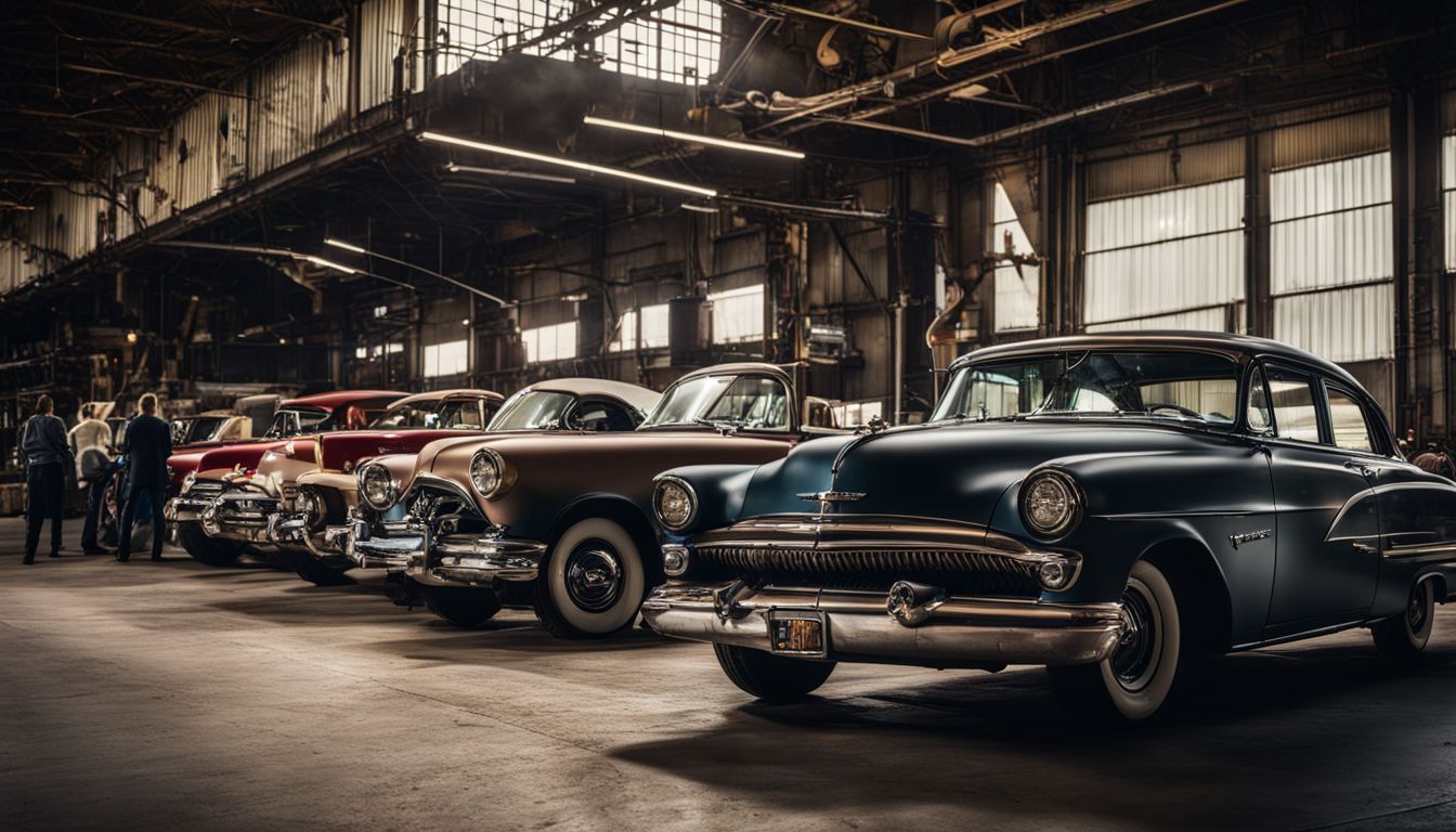 A photo of the iconic Studebaker factory in South Bend, Indiana.