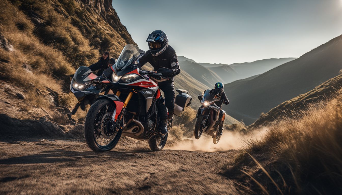 The R1T racing through a rugged mountain trail in stunning detail.