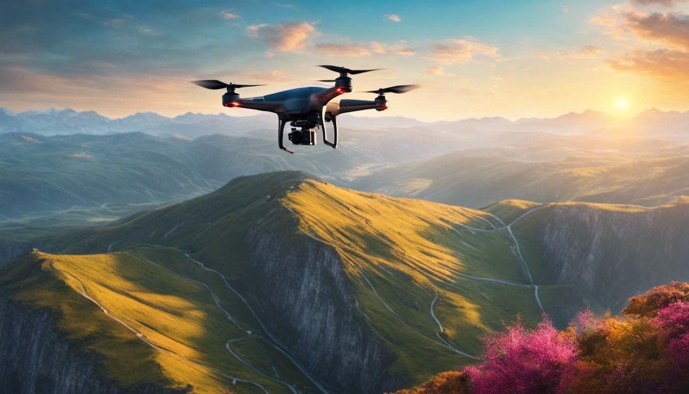 A drone captures the vibrant colors and diverse terrain of a breathtaking natural landscape.