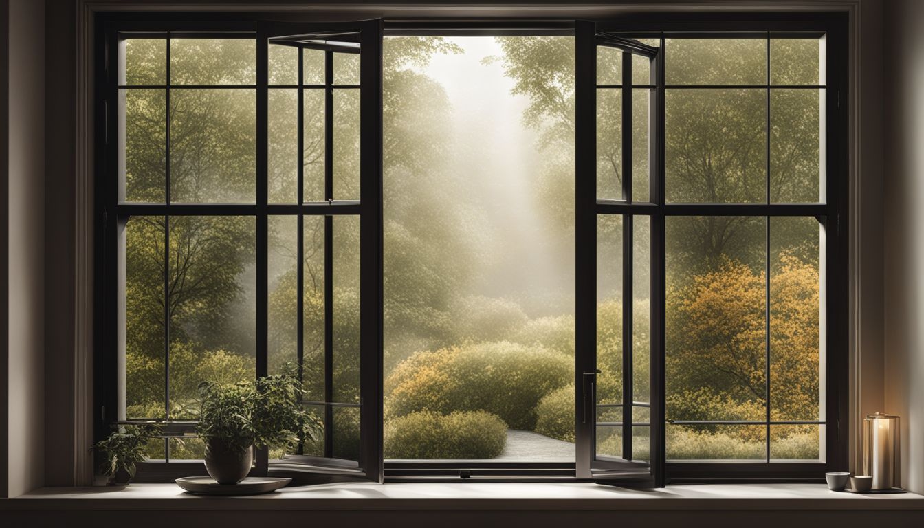 A photo of a casement window showcasing its ventilation and energy efficiency.