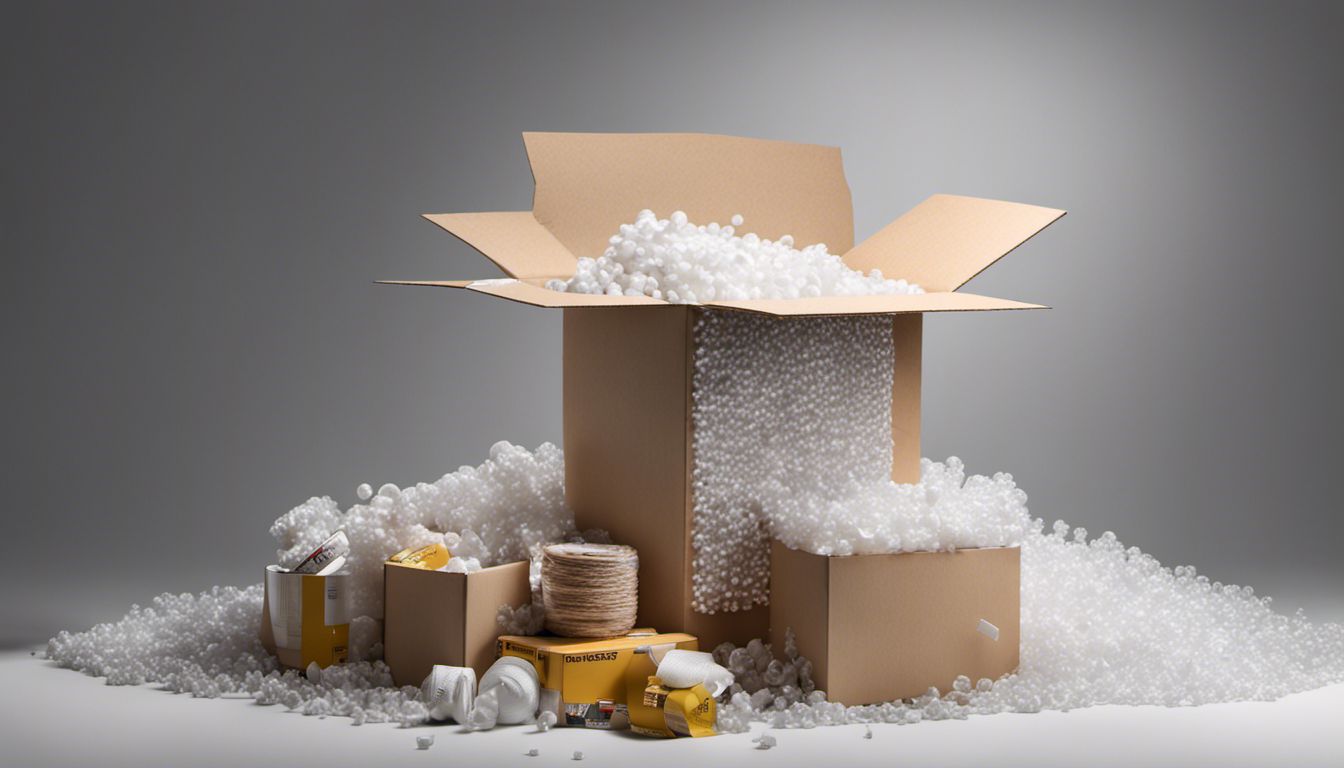 A chaotic and exciting still life photograph capturing the contents of an open moving box surrounded by personal items.
