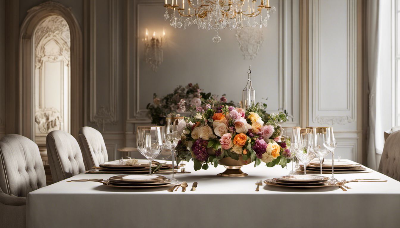 A beautifully arranged dining table captures refined taste and luxury in interior design photography.