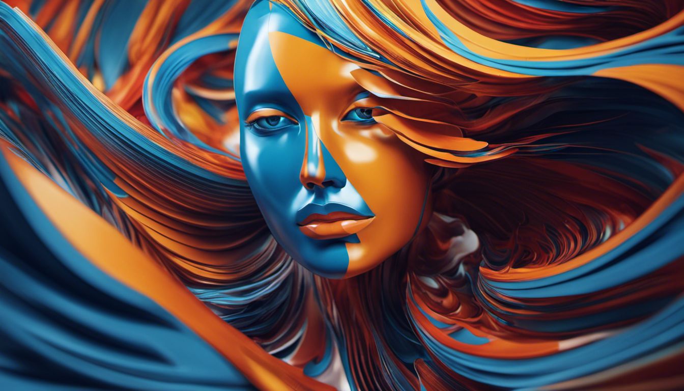 An abstract digital design showcasing vibrant colors and intricate details, with no central focus on the human face.