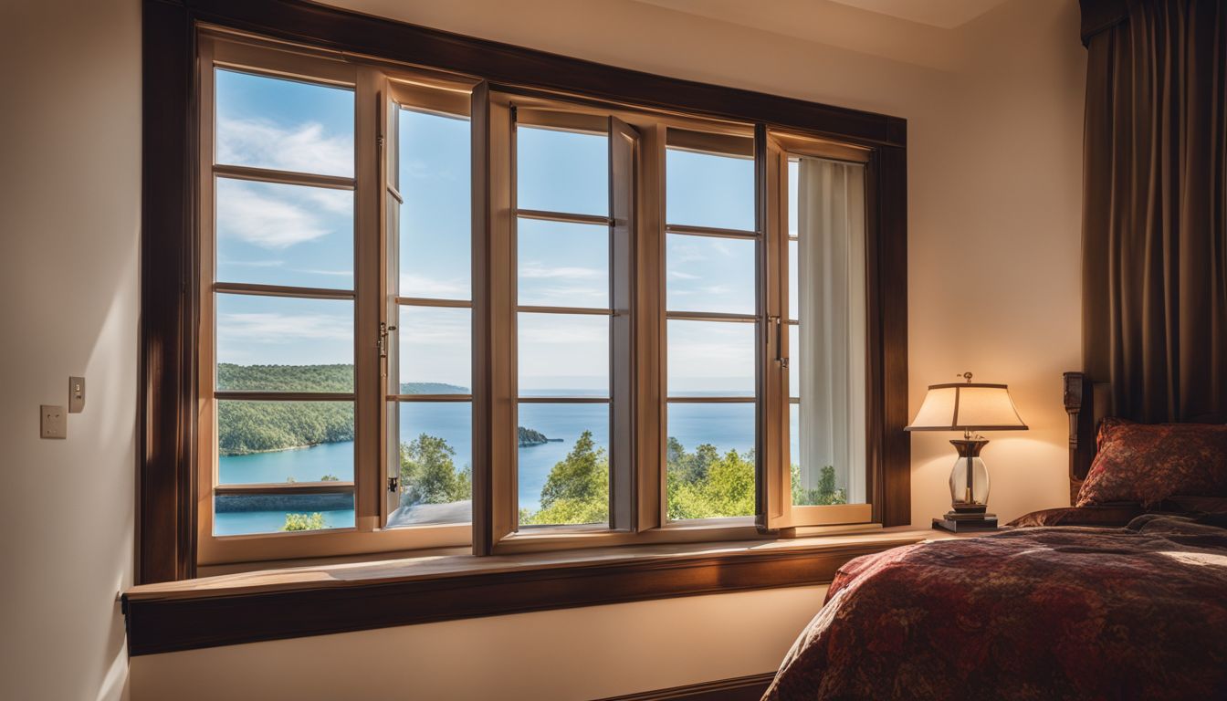 An open casement window with a view of a cool, refreshing room.