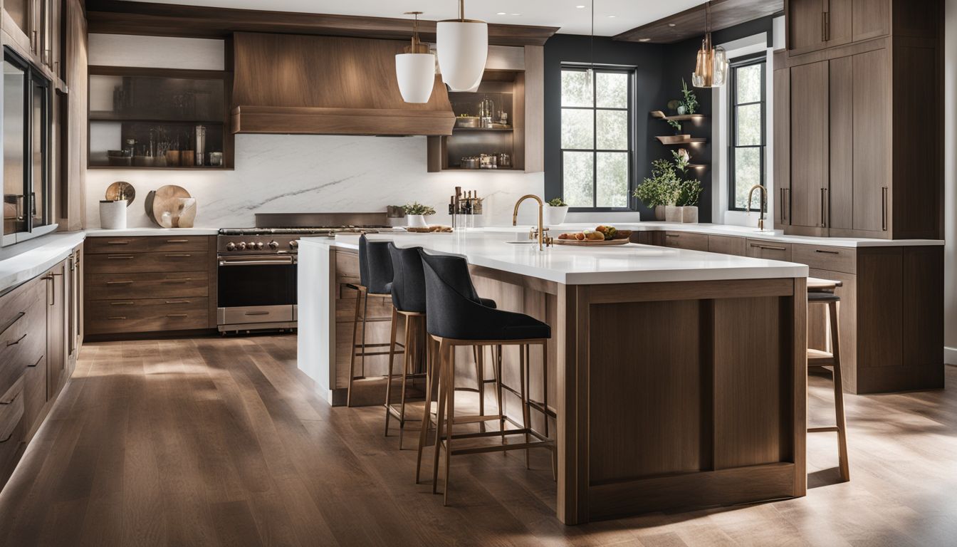 A photo of Stoffer Home Cabinetry displayed in a modern kitchen.