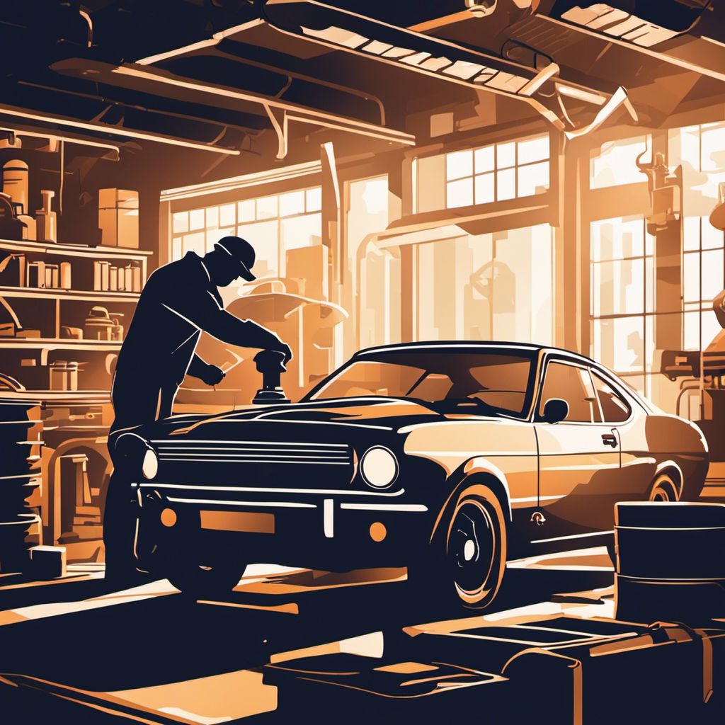 A mechanic expertly examines brake fluid levels in a car.