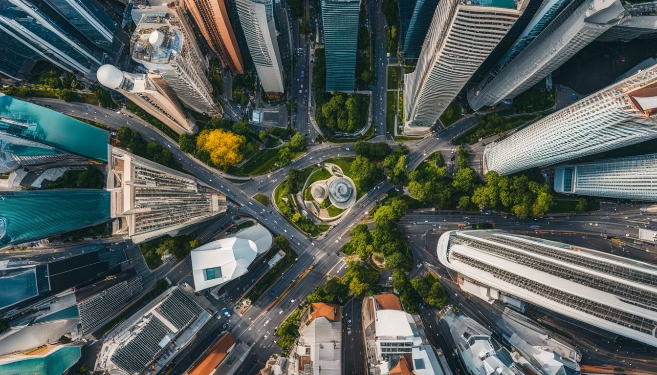 A top-down view of city skylines from Singapore, South Korea, Japan, and Ireland, showcasing different faces, styles, and bustling atmospheres.