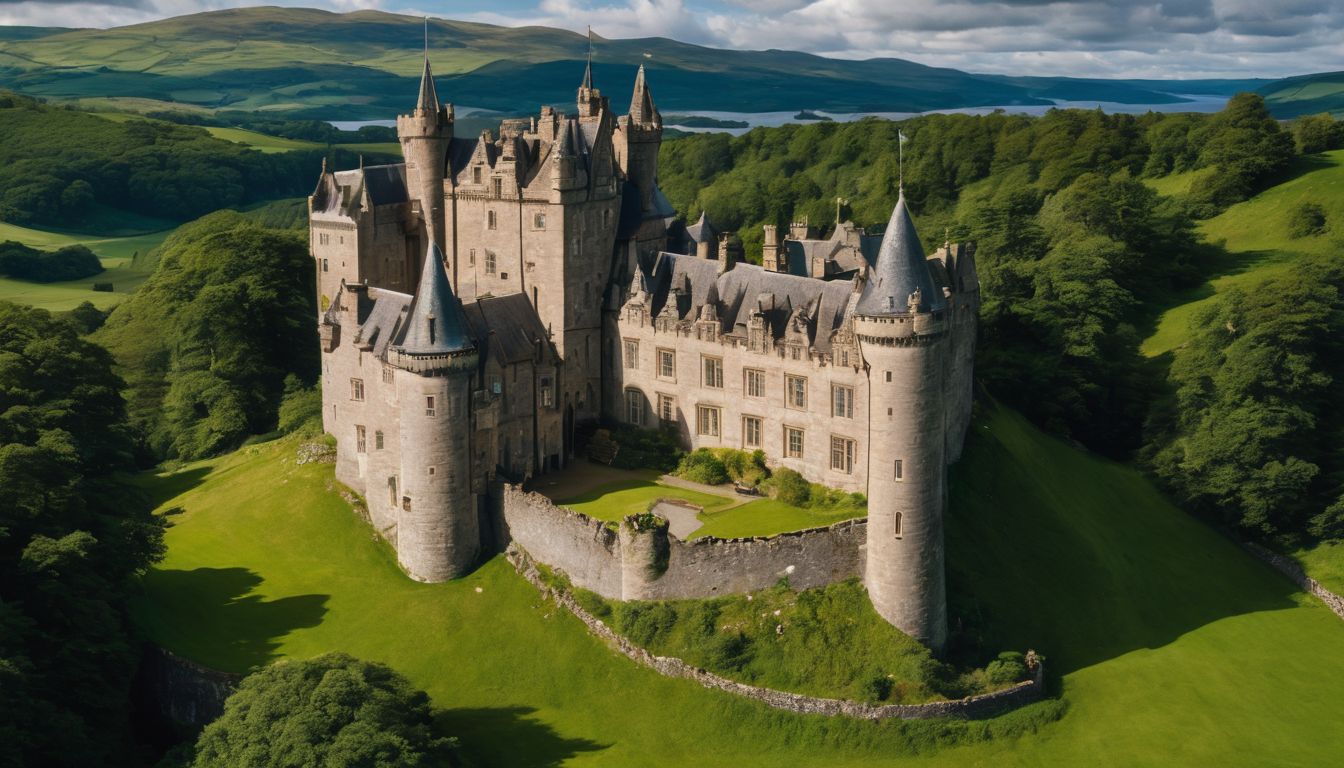 Ultimate 7-Day Scotland Driving Itinerary:A picturesque Scottish castle surrounded by lush green hills.