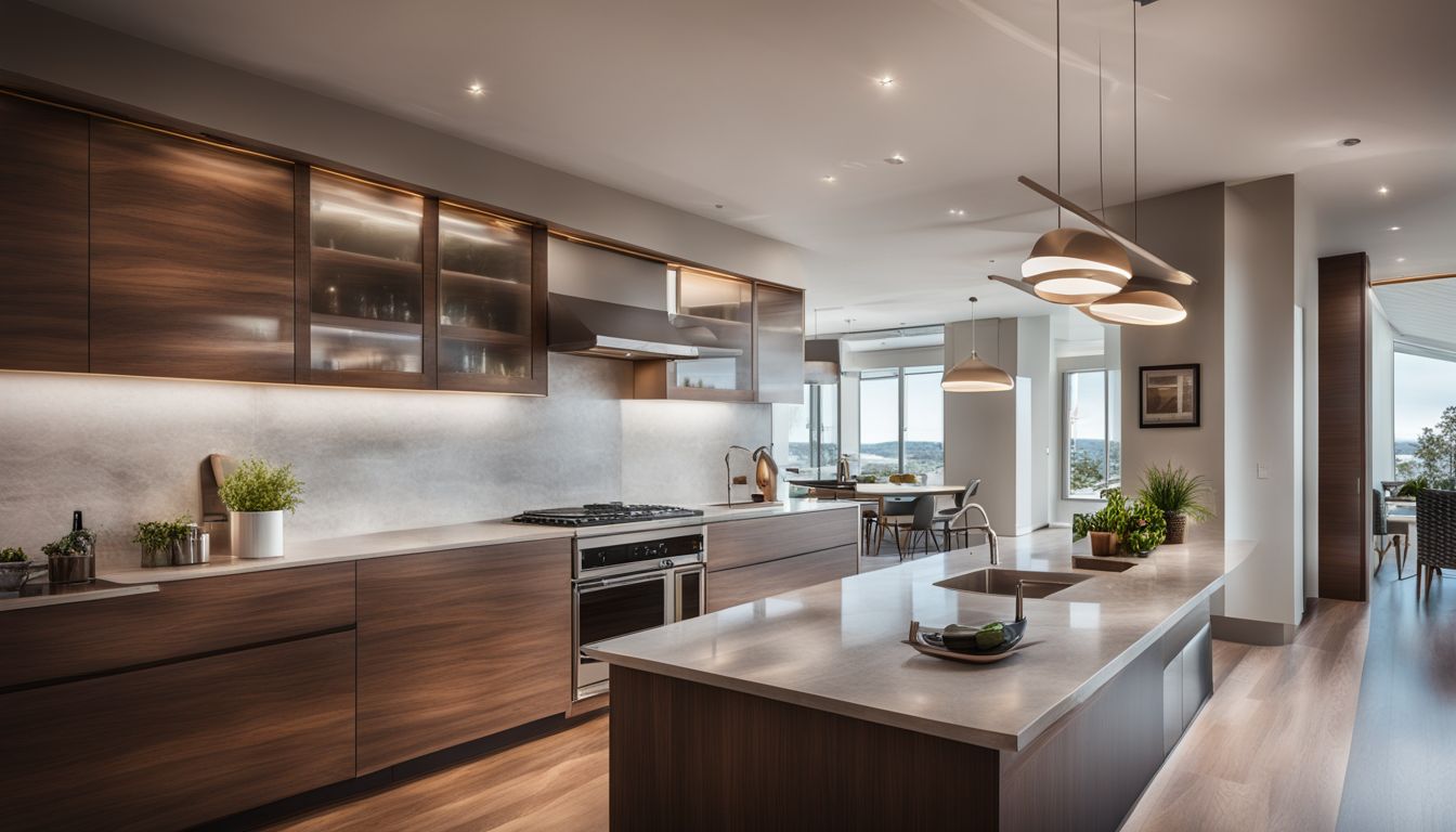 How to Ventilate a Kitchen Without Windows: A modern kitchen featuring a sleek ventilation system for proper air circulation.