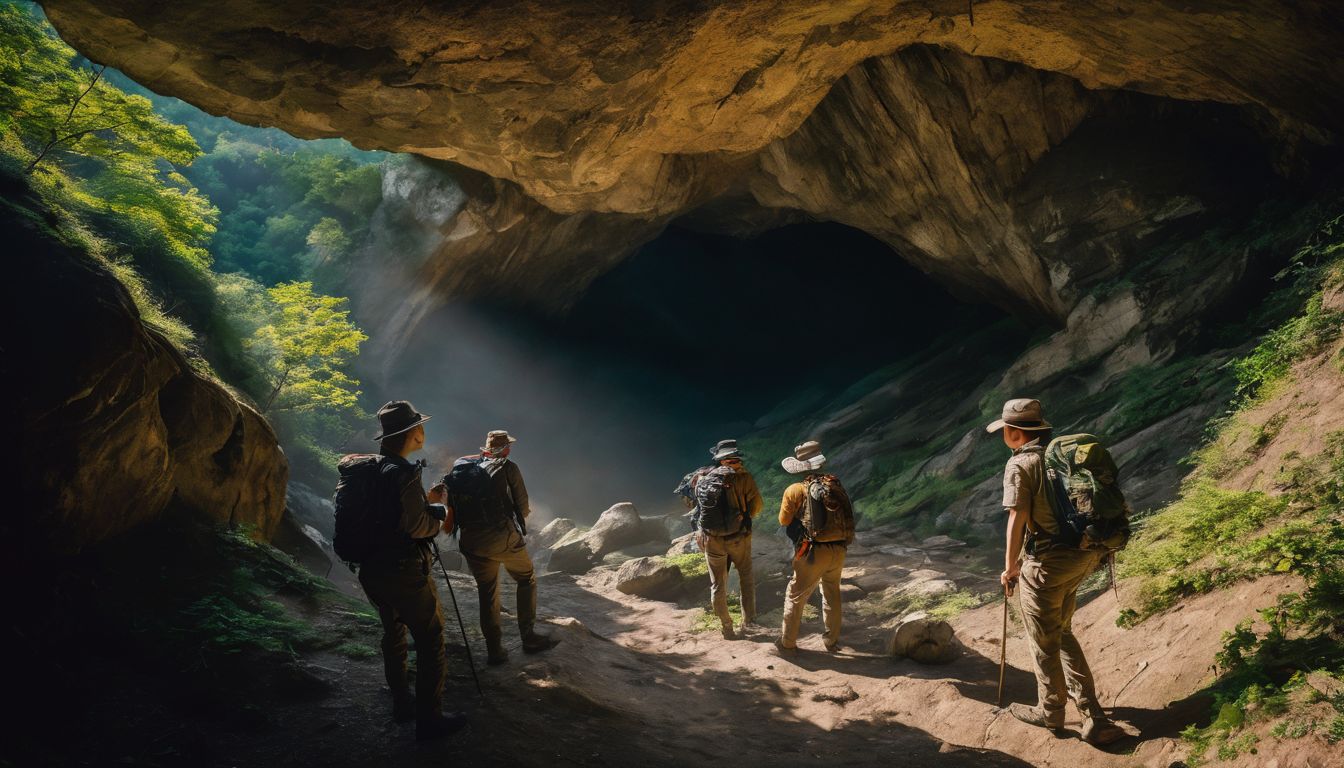 A team of explorers investigates a hidden cave entrance in the DMZ.