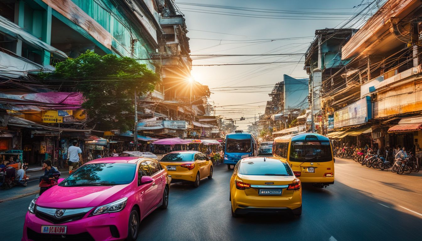 A vibrant assortment of transportation options for flexible travel between Khon Kaen and Nakhon Ratchasima.