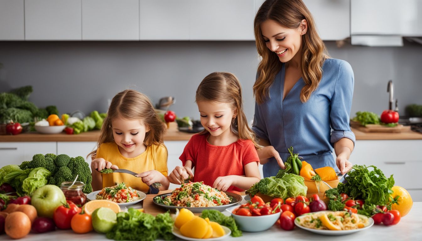 A nanny showcases their diverse meal planning skills with a colorful array of healthy and delicious dishes.