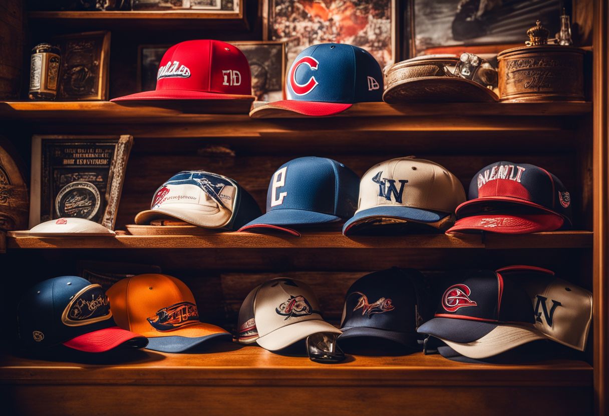 Man Cave Decorating Ideas on a Budget: A man cave with vintage sports memorabilia displayed on shelves.