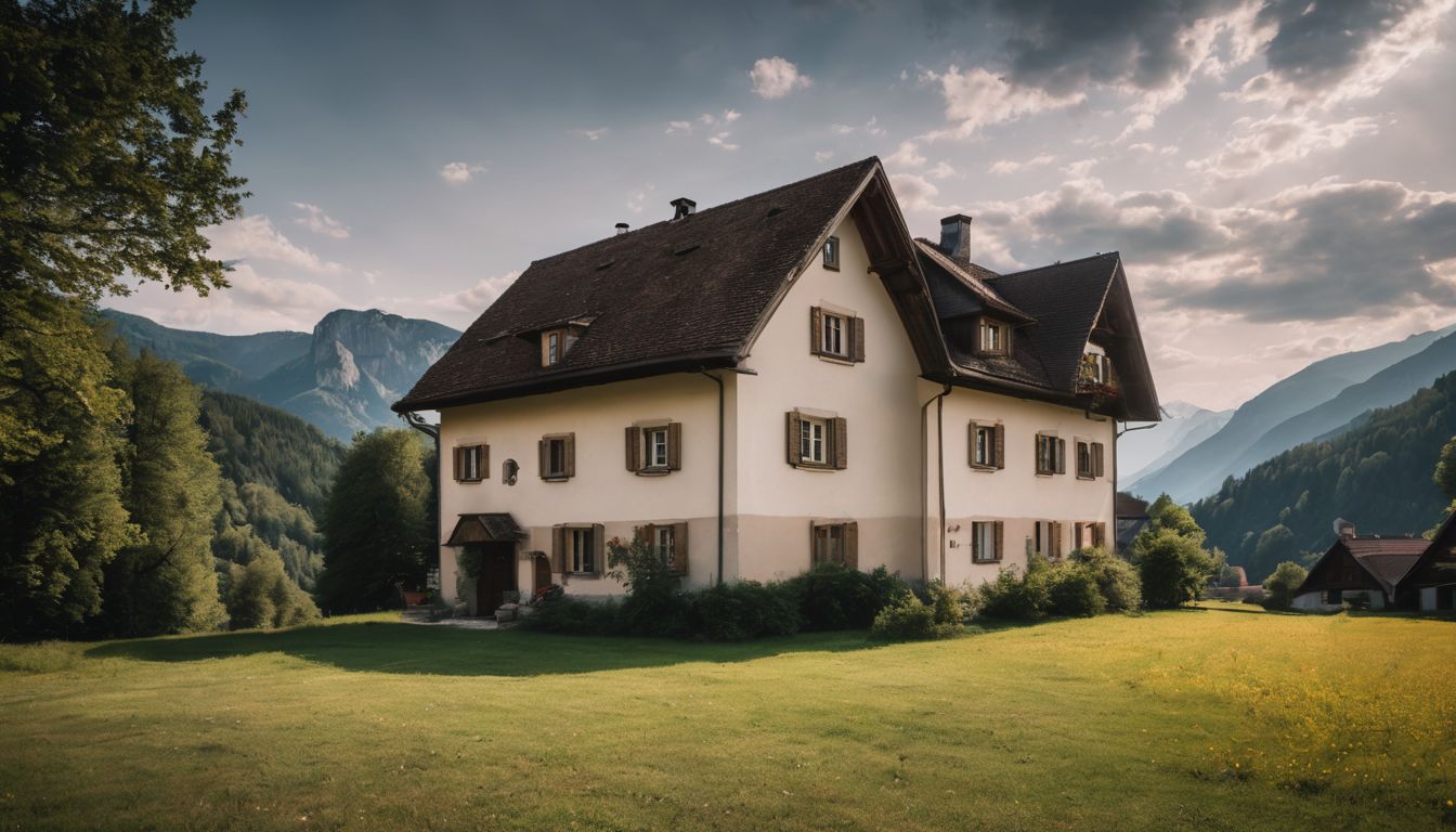 A photo of the Hitler family home in the Austrian countryside.