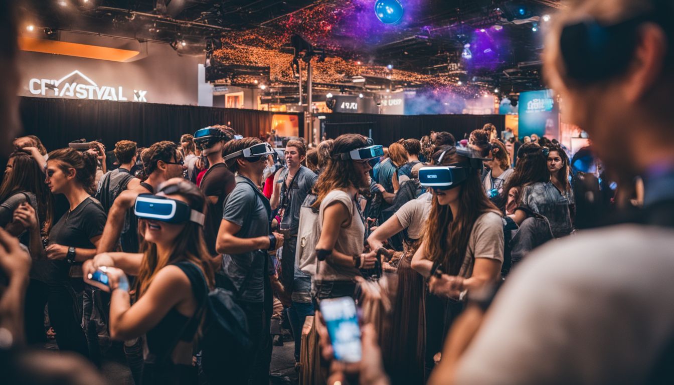 VR/AR enthusiasts exploring virtual world at SXSW.
