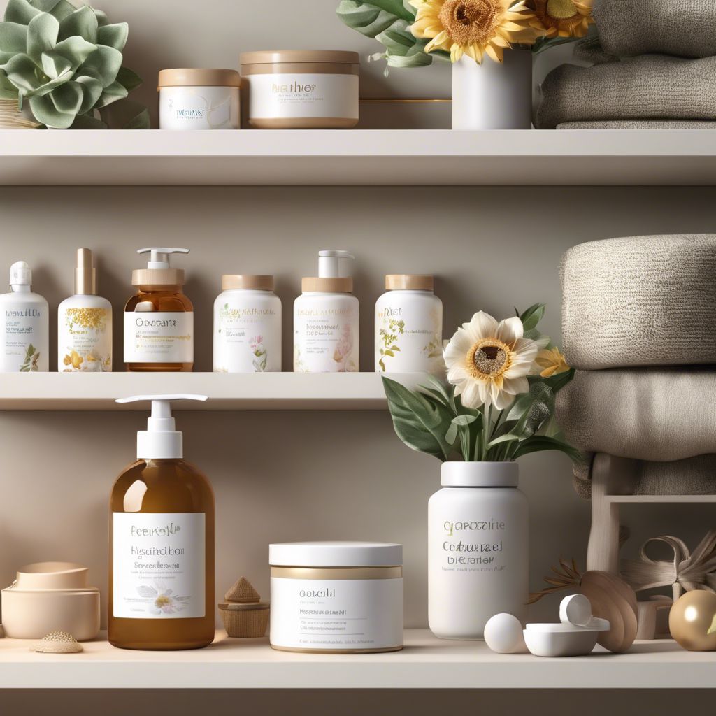 An organized baby health essentials kit on a nature-inspired shelf.