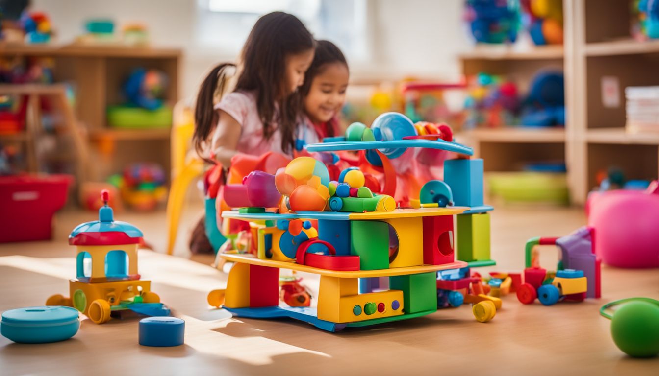 A vibrant classroom filled with diverse educational toys for children.