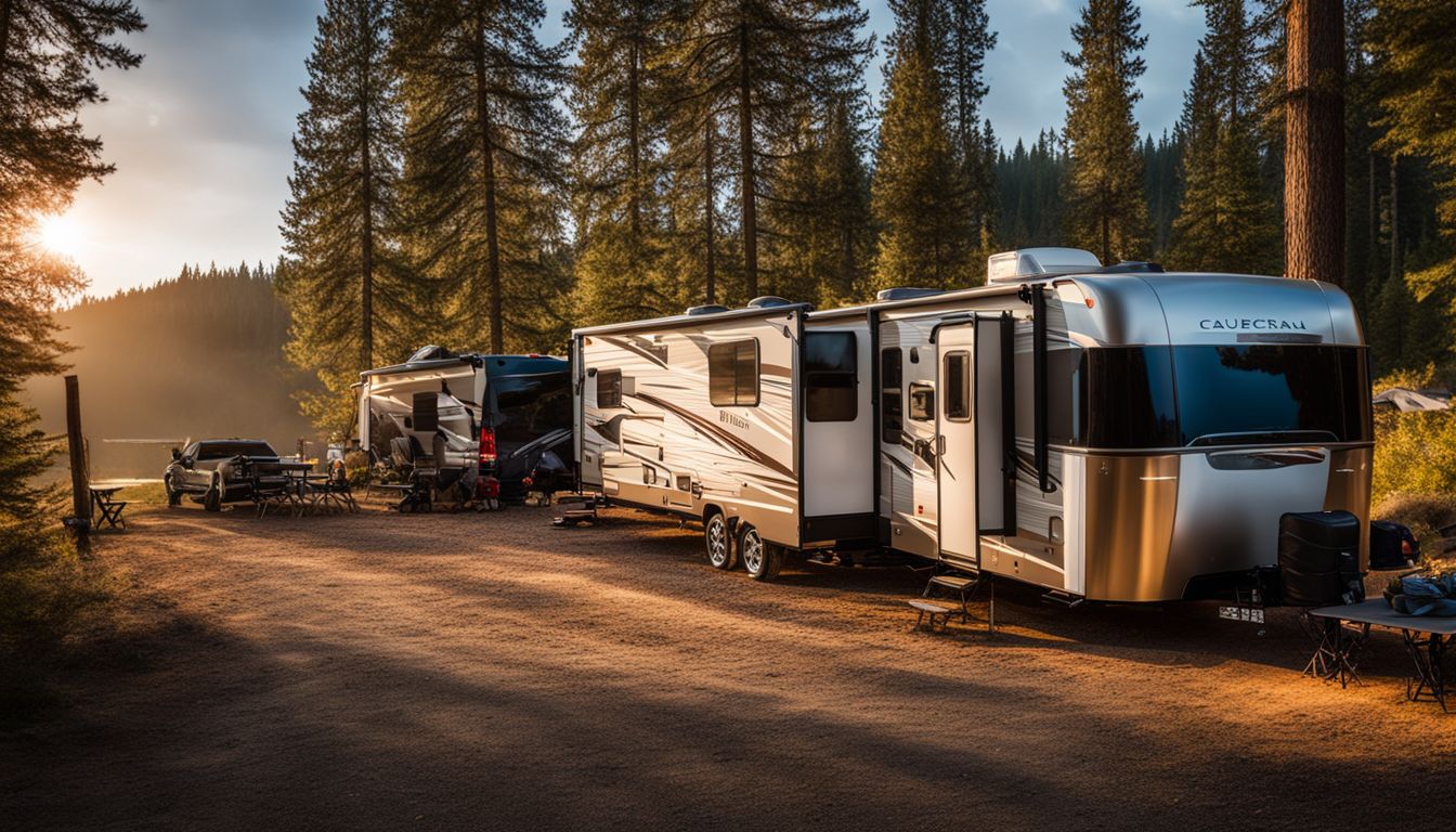 A well-organized campground with clean RV hook-ups and minimal environmental impact.